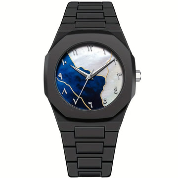 WAQTII ™ ARABIC WHITE BLUE WATCH